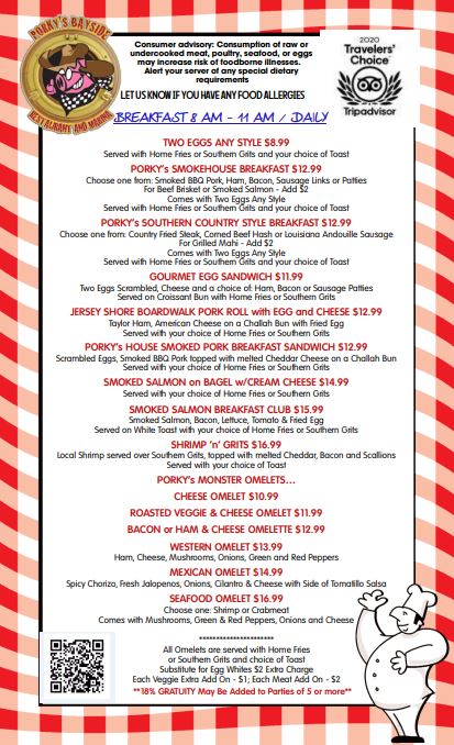 Porkys Bayside BBQ breakfast 1